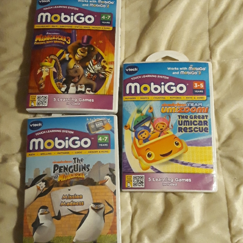 (3) Vtech games